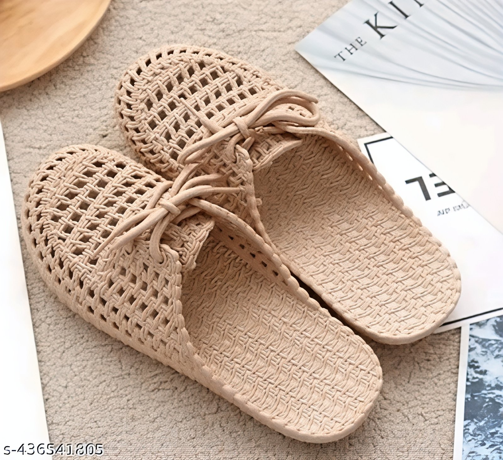 Belgium Designer Beautiful Women's Flipflops 1902 khaki