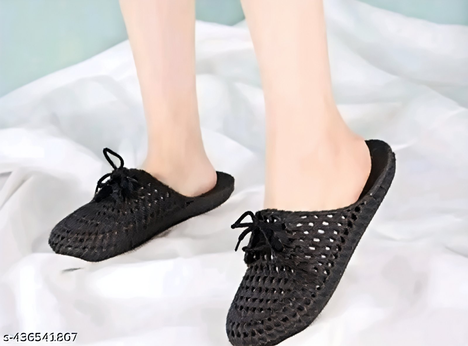 Belgium Designer Beautiful Women's Flipflops black - Image 3